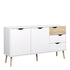 Oslo Sideboard - Large - 3 Drawers 2 Doors in White and Oak